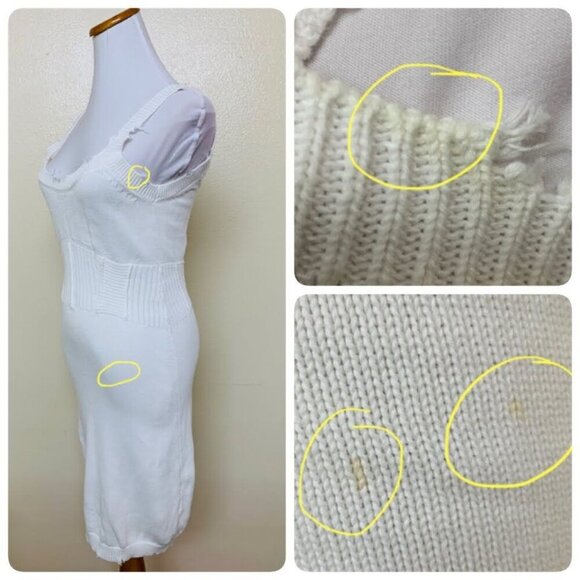 SER.O.YA White Spaghetti Strap Slip Dress - Picture 4 of 10